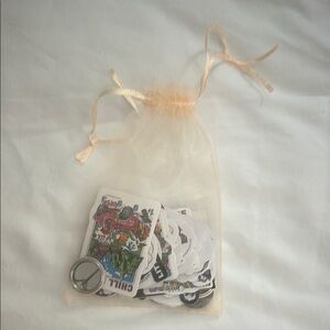 Brandy Melville stickers and pins lot